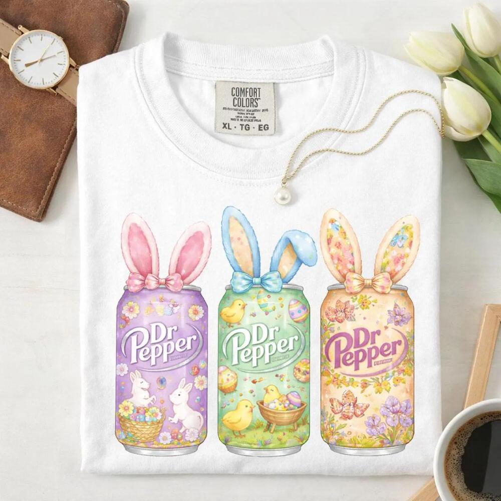Easter Dr Pepper Bunny Shirt, Cute Bunny Ears Soda Can T-Shirt, Funny